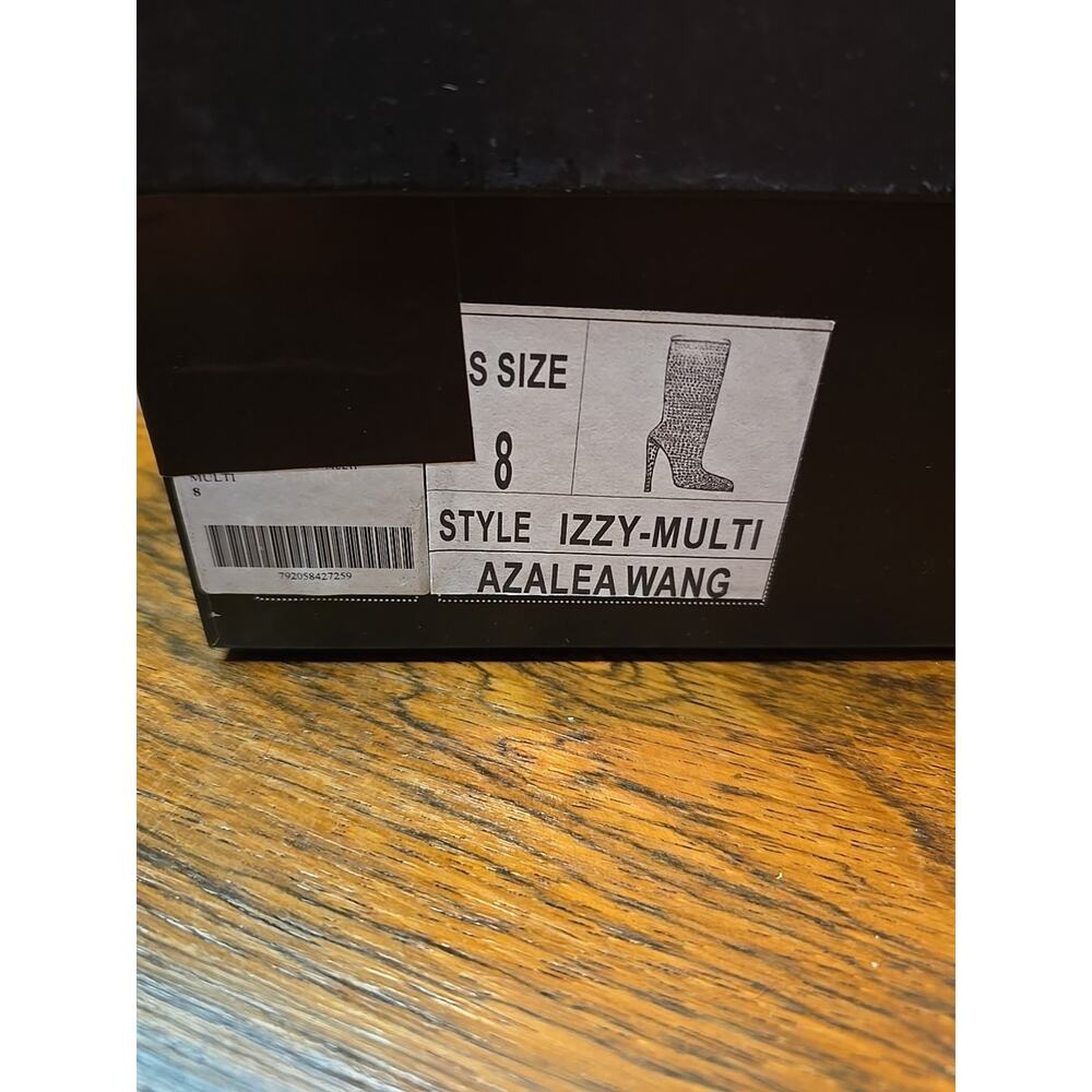 Azalea Wang Izzy-Multi Rhinestone Stiletto Heel Boot Women's Size 8 - Picture 16 of 16